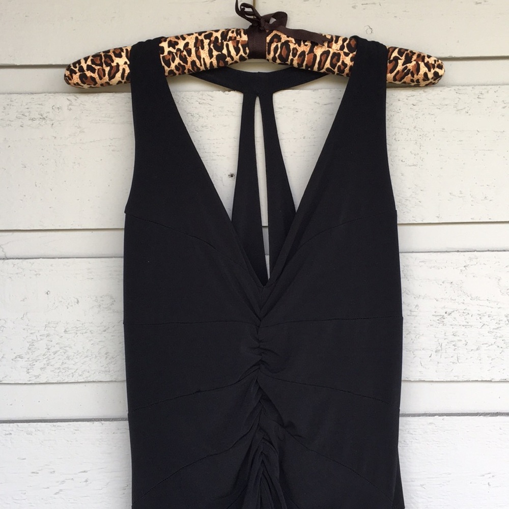 RUE21 CLASSIC BLACK DRESS RACER V-BACK AND DETAIL FOR A STUNNING SILHOUETTE!